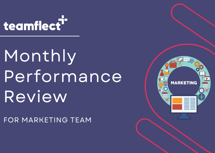 marketing team monthly performance review visual