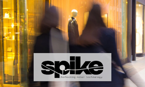 Spike logo with background image